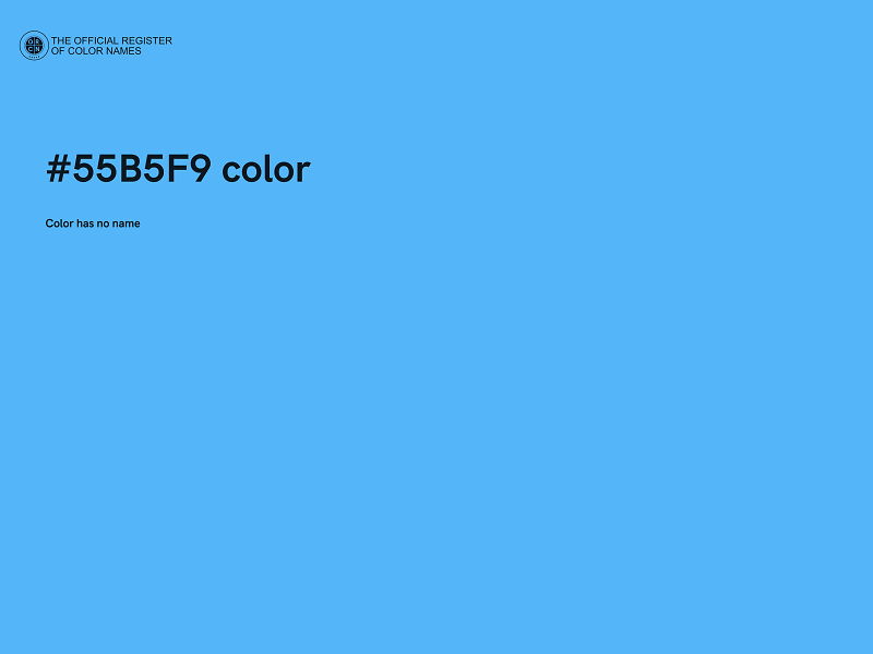 #55B5F9 color image