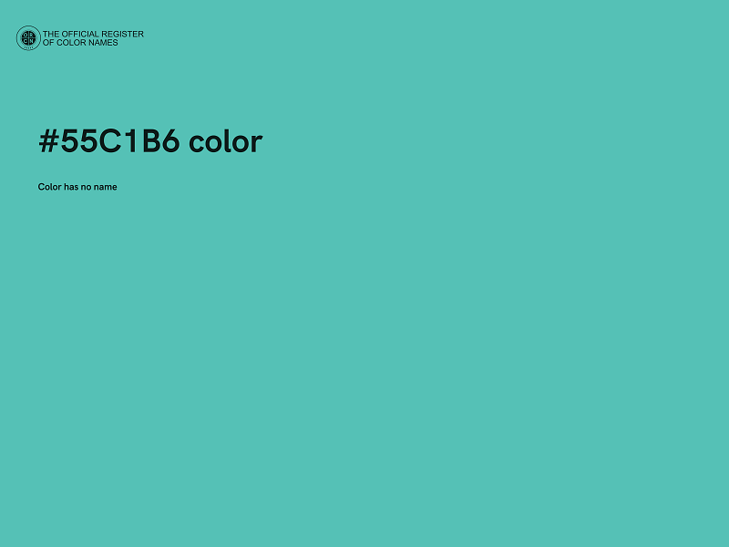 #55C1B6 color image