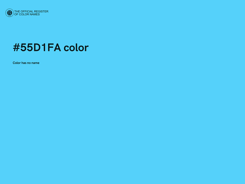 #55D1FA color image