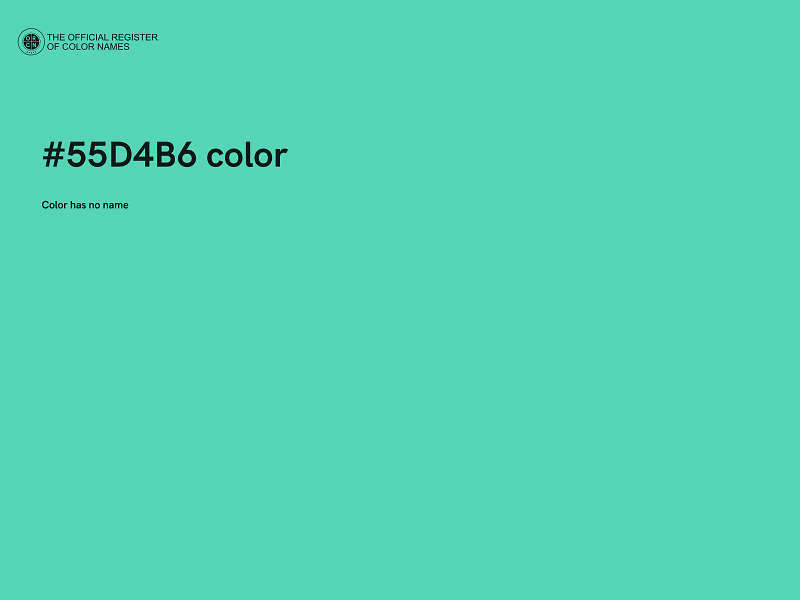 #55D4B6 color image