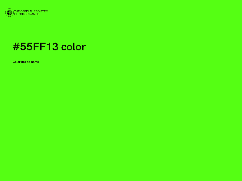 #55FF13 color image