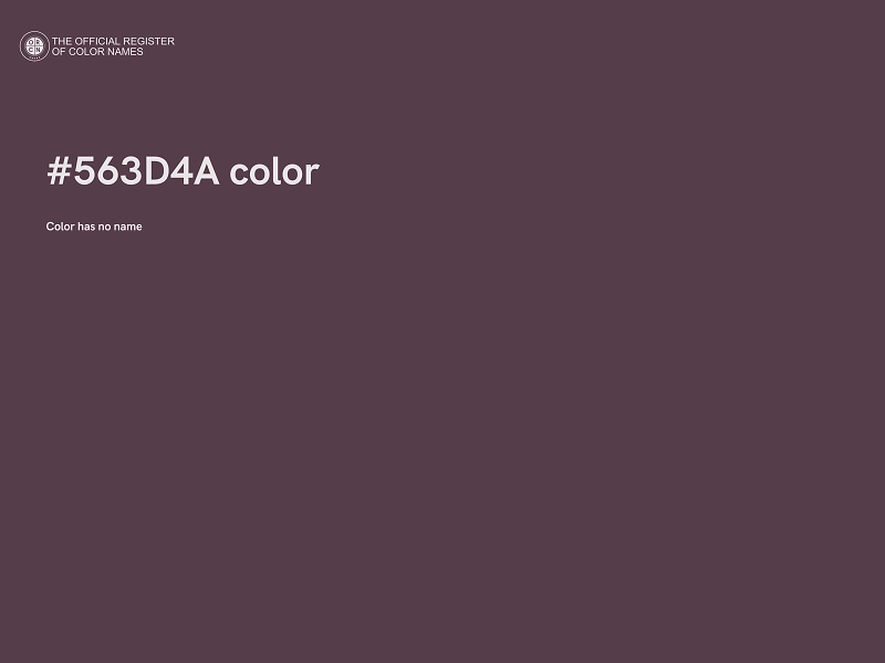 #563D4A color image