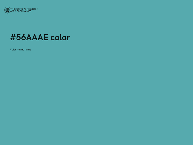 #56AAAE color image