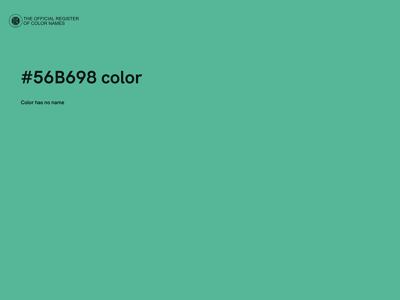 #56B698 color image