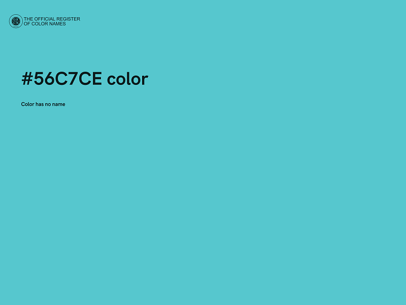 #56C7CE color image