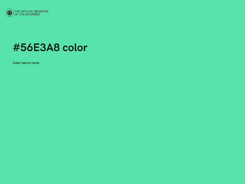 #56E3A8 color image