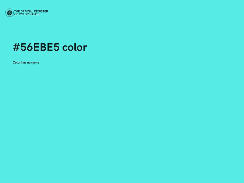 #56EBE5 color image