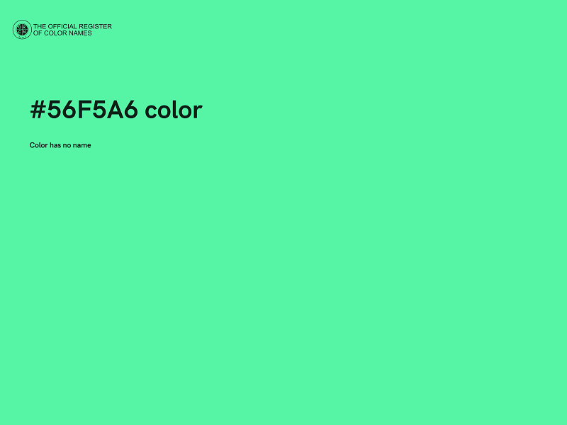 #56F5A6 color image