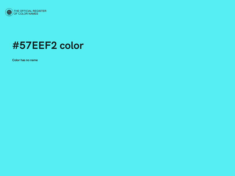 #57EEF2 color image