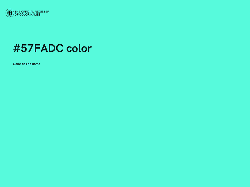 #57FADC color image