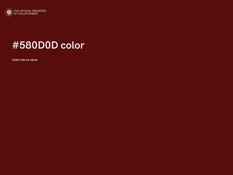 #580D0D color image