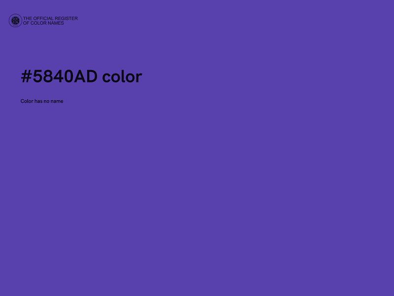 #5840AD color image