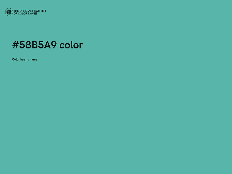 #58B5A9 color image