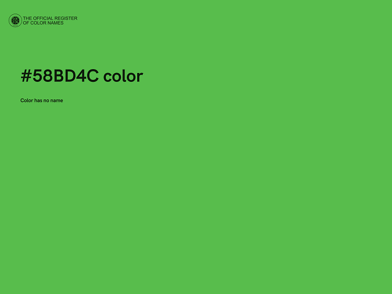 #58BD4C color image