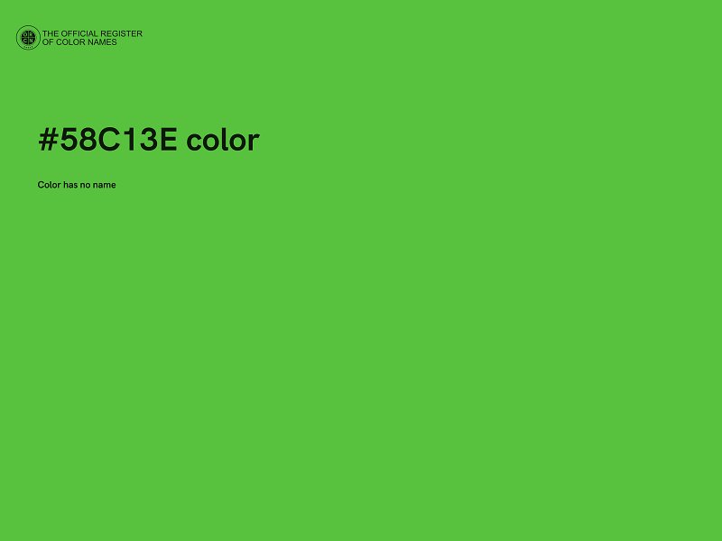 #58C13E color image