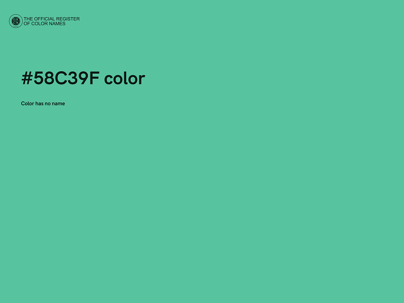 #58C39F color image