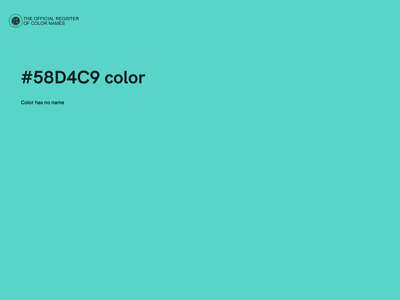 #58D4C9 color image