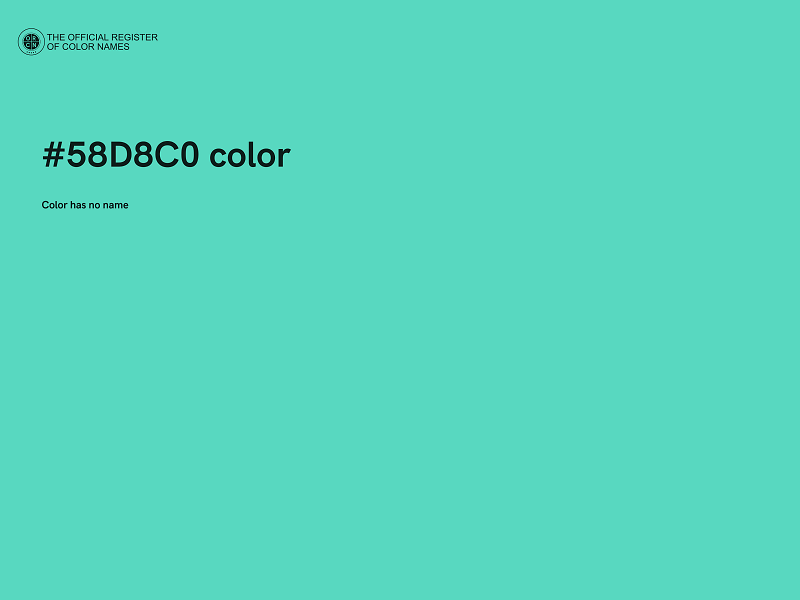 #58D8C0 color image