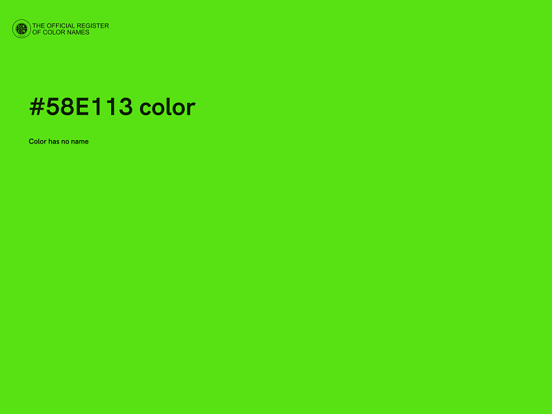 #58E113 color image