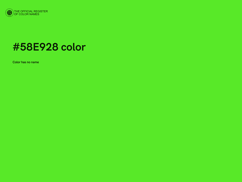 #58E928 color image