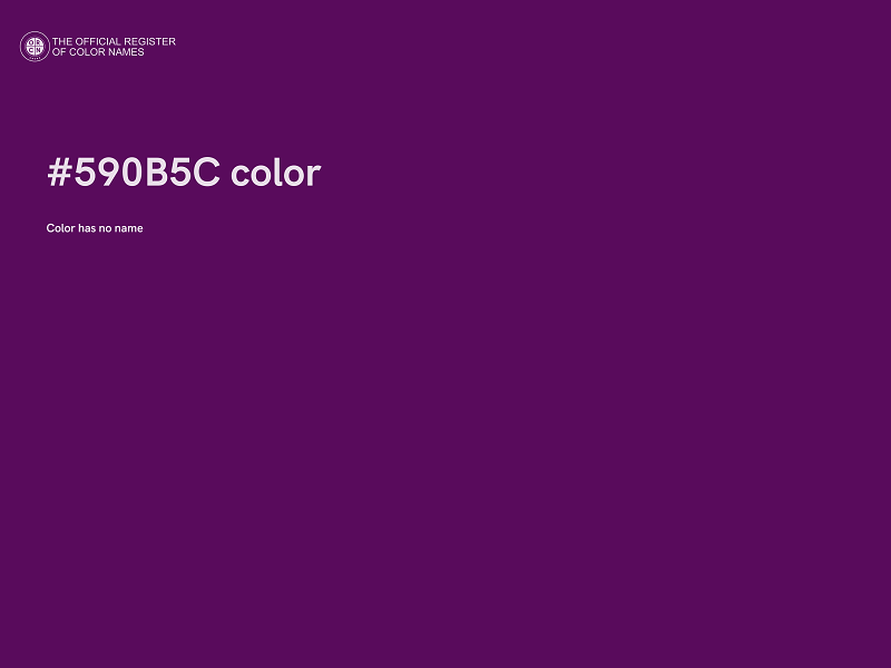 #590B5C color image