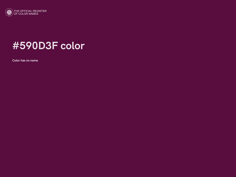 #590D3F color image