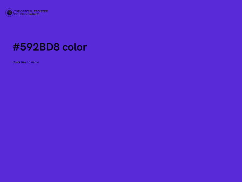 #592BD8 color image