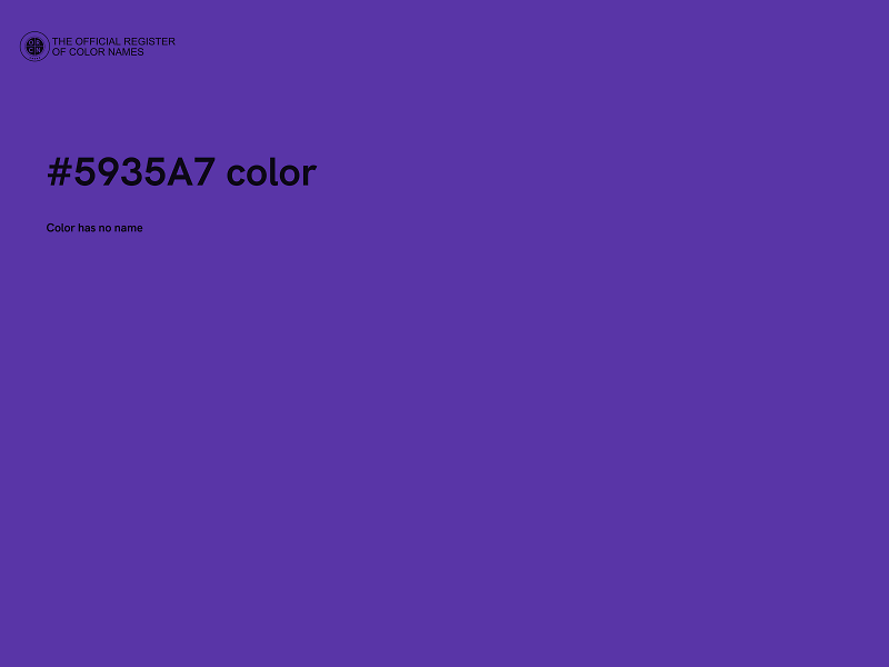 #5935A7 color image