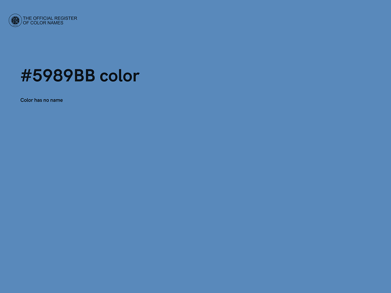 #5989BB color image