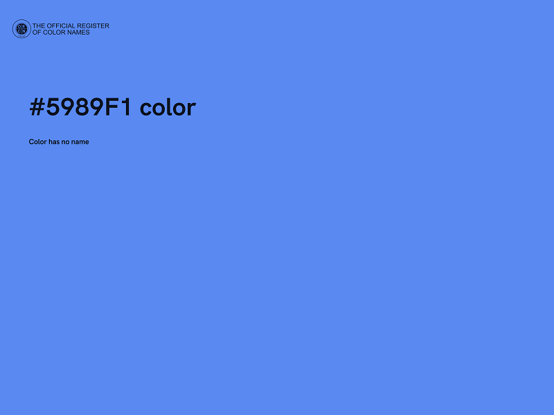 #5989F1 color image