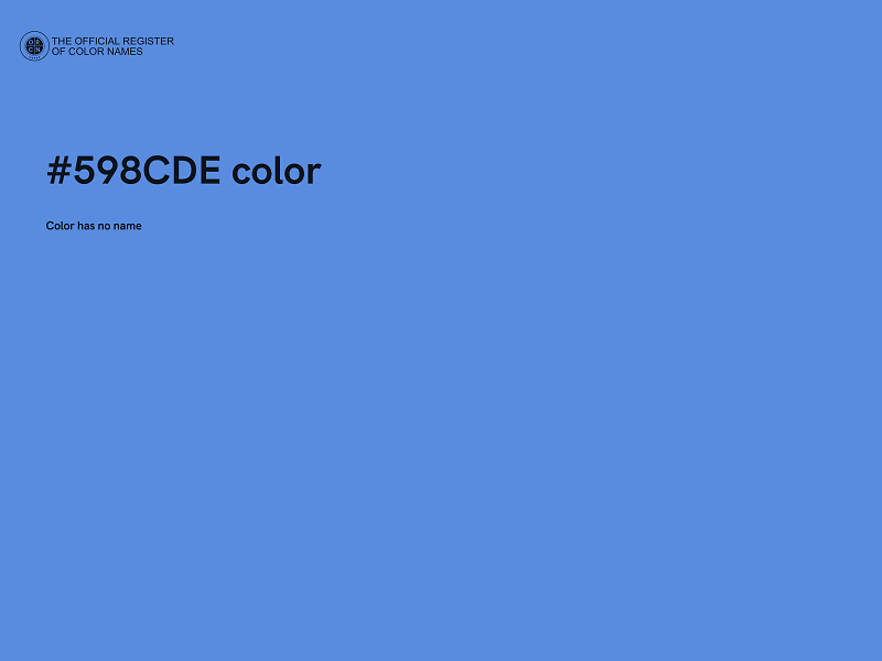 #598CDE color image