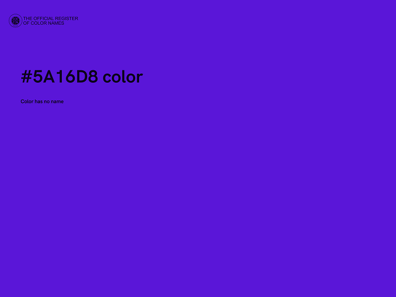 #5A16D8 color image