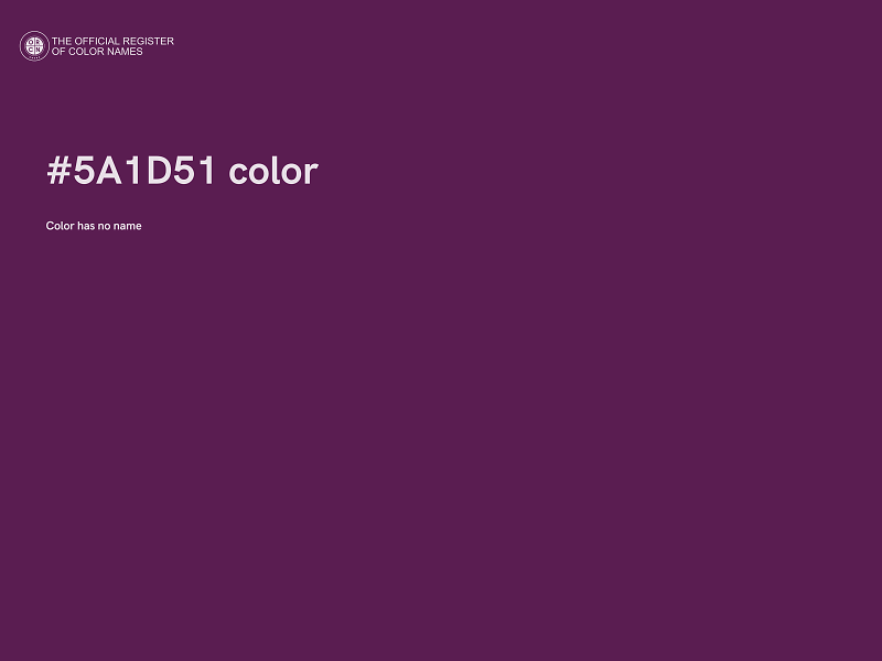 #5A1D51 color image