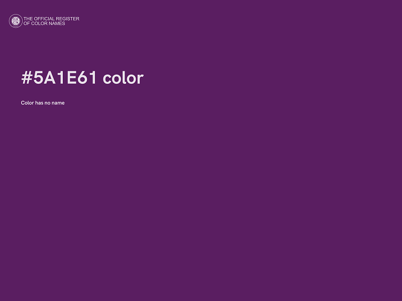 #5A1E61 color image