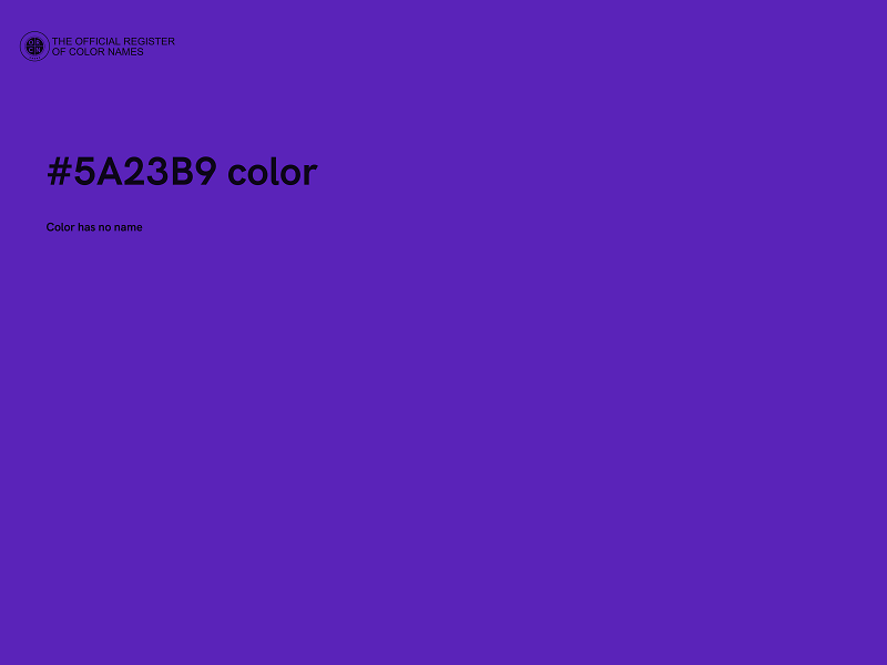 #5A23B9 color image