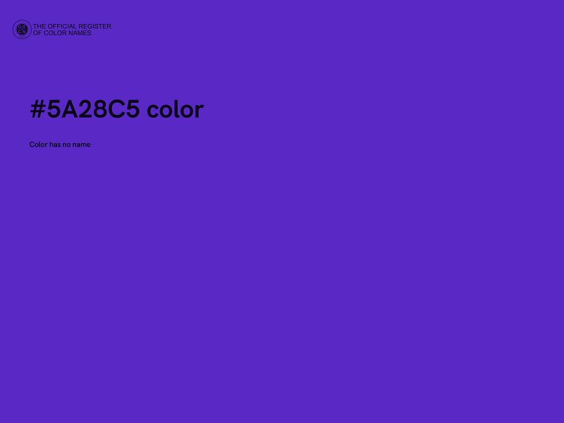 #5A28C5 color image