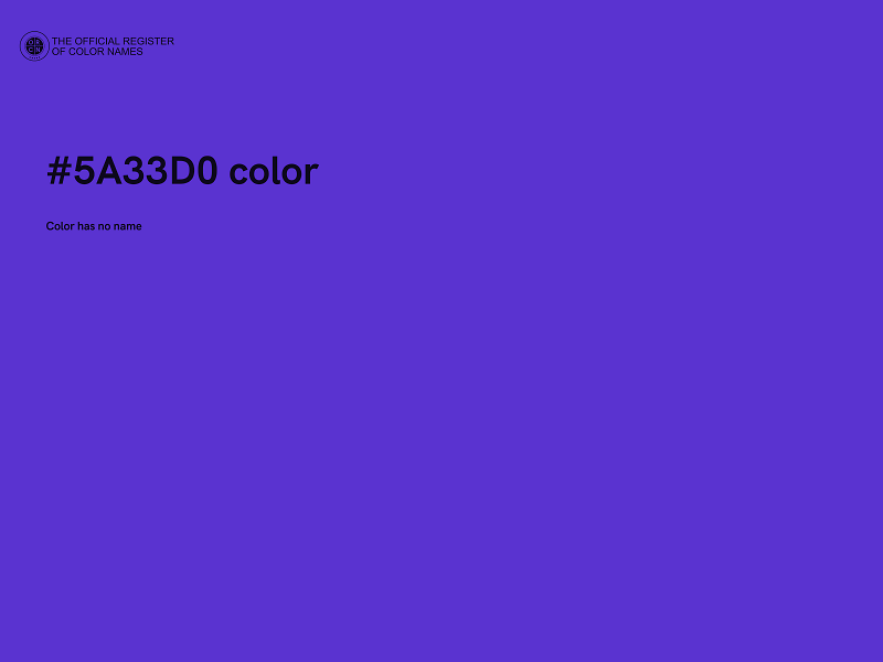 #5A33D0 color image