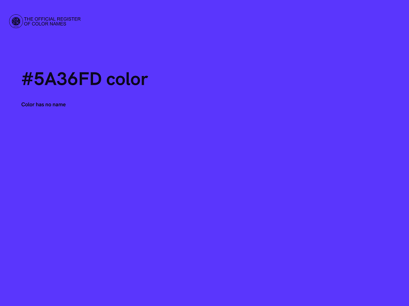 #5A36FD color image