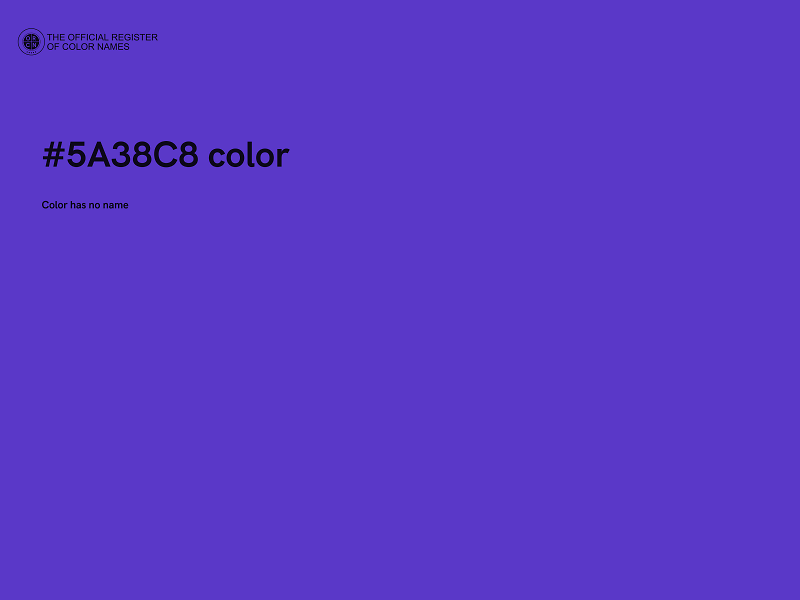 #5A38C8 color image