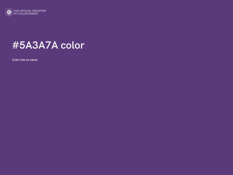 #5A3A7A color image