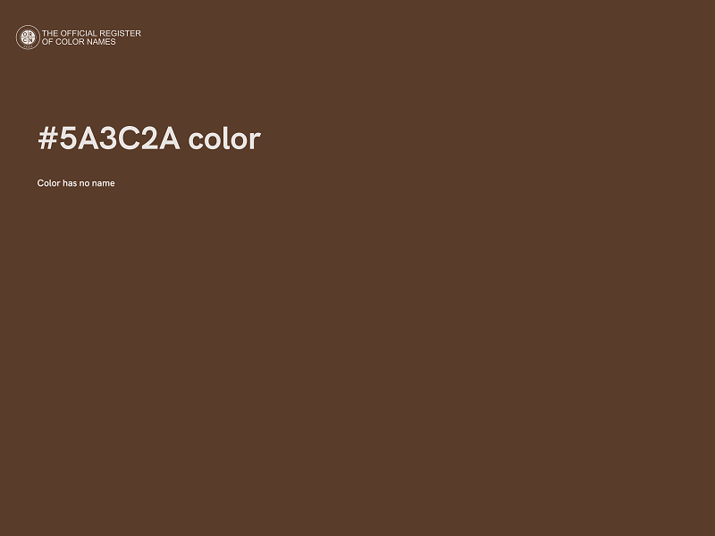 #5A3C2A color image