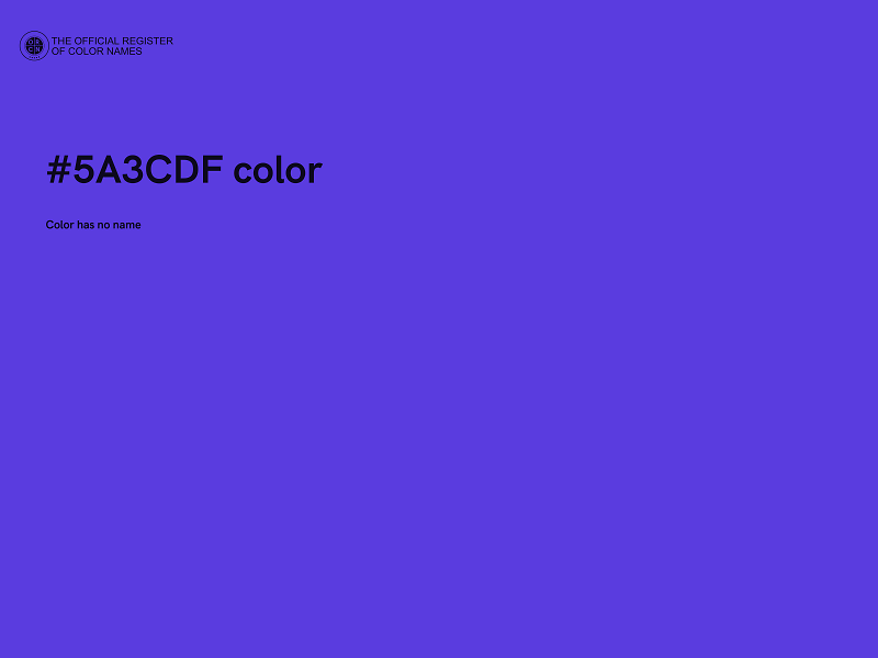 #5A3CDF color image