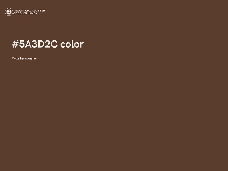 #5A3D2C color image