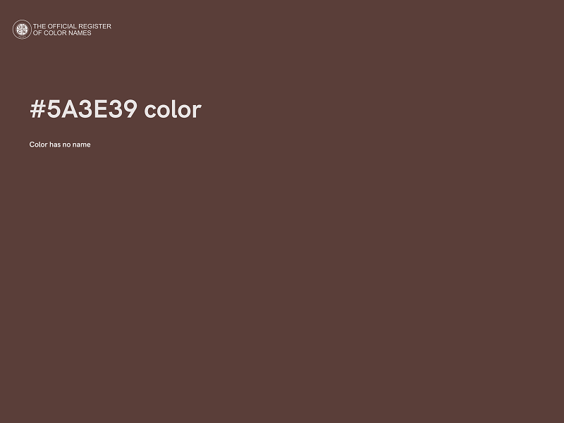 #5A3E39 color image