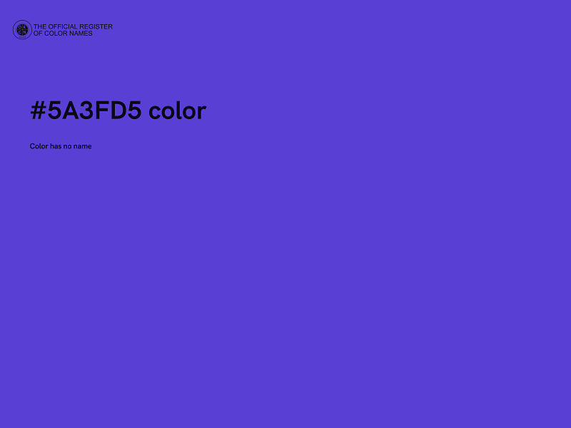 #5A3FD5 color image