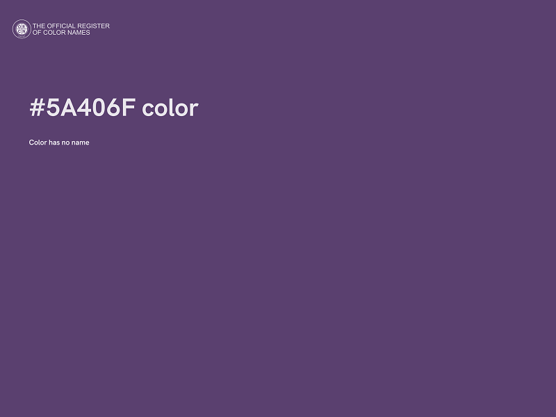 #5A406F color image