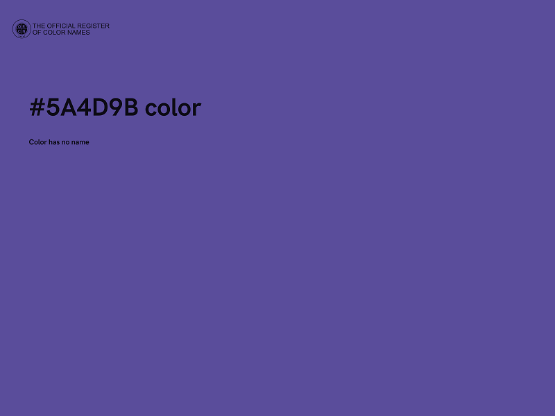 #5A4D9B color image