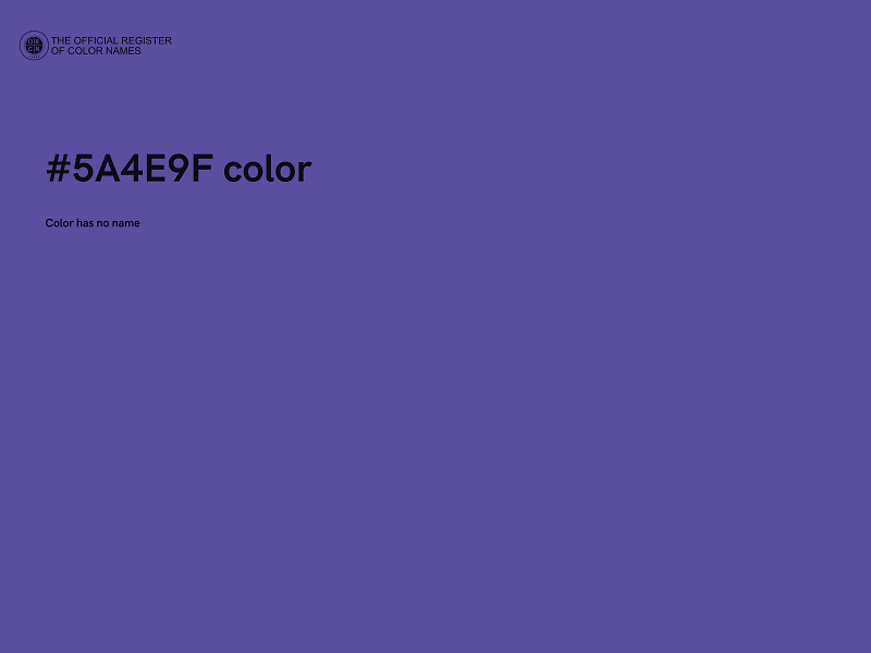 #5A4E9F color image