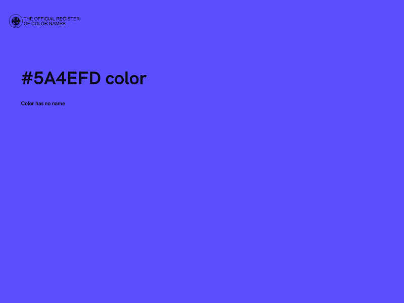 #5A4EFD color image