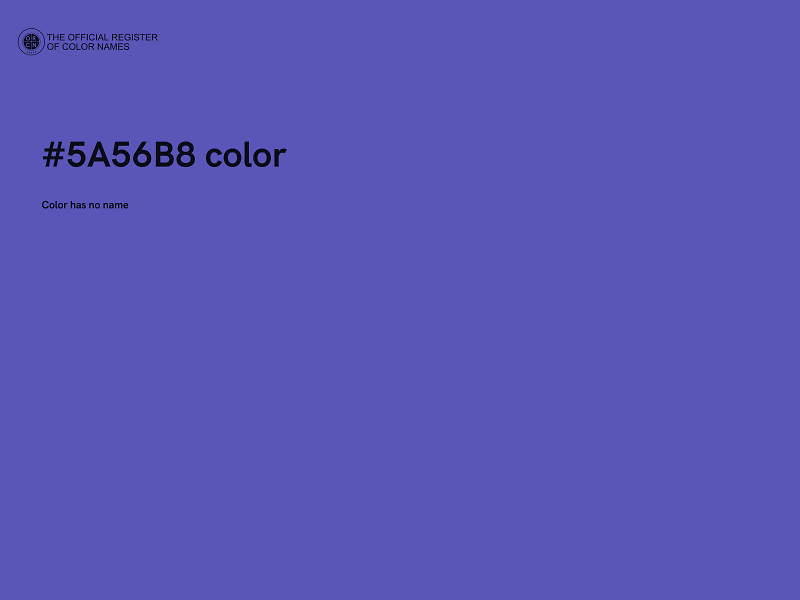 #5A56B8 color image